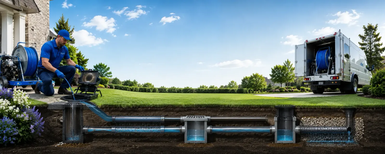 Outdoor drain cleaning information for Benzonia, MI